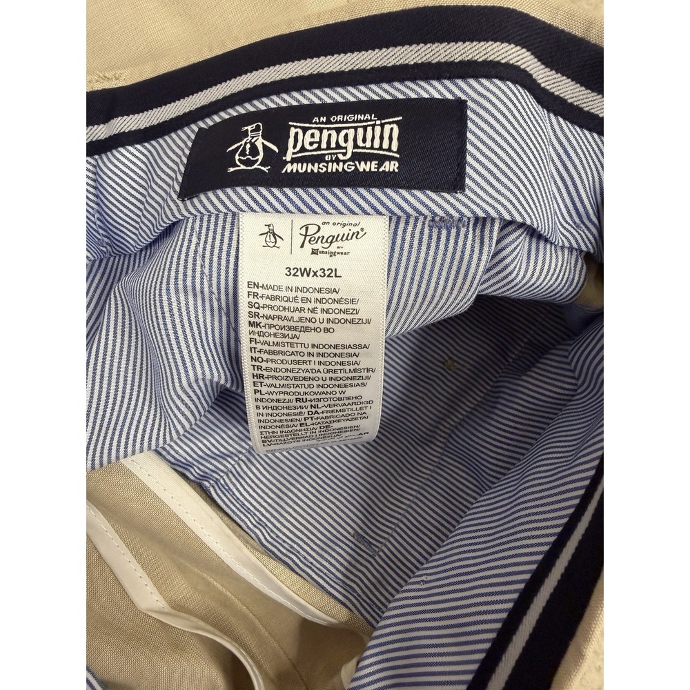 NWT Original Penguin Mens 2-Piece Suit Beige Blazer Pants Floral Lining Size 38S - Picture 15 of 16